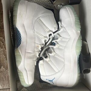 Jordan White and Light Blue Sneakers